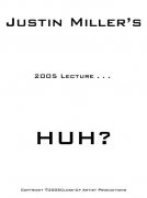 Huh Lecture Notes 2005 by Justin Miller