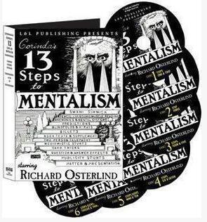13 Steps To Mentalism by Richard Osterlind 6 Volume set